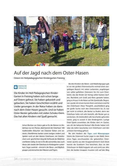 2016 Mai / Lebenshilfe Freising / Tausendfüßler-Magazin	