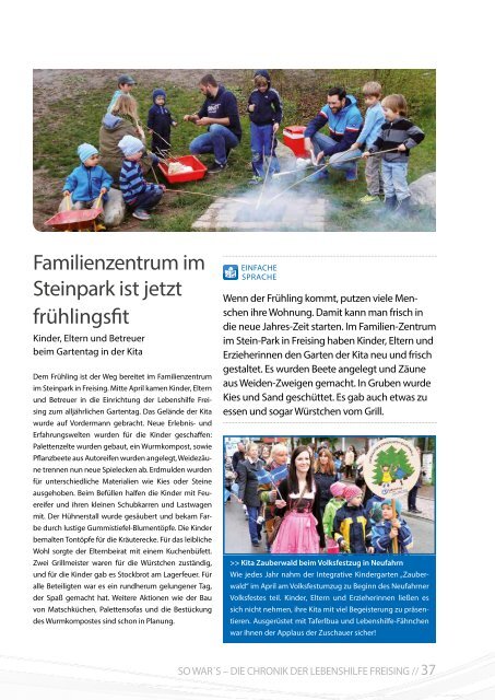 2016 Mai / Lebenshilfe Freising / Tausendfüßler-Magazin	