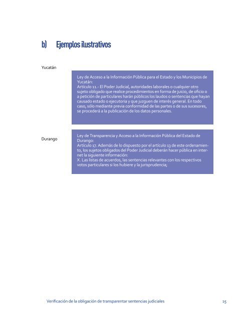 VERIFICACIÓN DE LA OBLIGACIÓN DE TRANSPARENTAR SENTENCIAS JUDICIALES