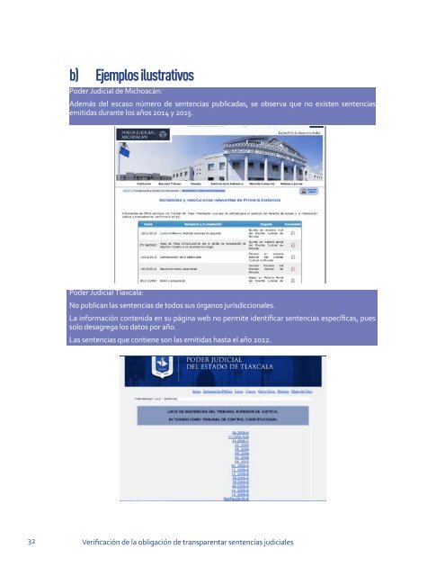 VERIFICACIÓN DE LA OBLIGACIÓN DE TRANSPARENTAR SENTENCIAS JUDICIALES