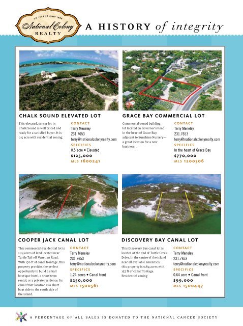 Turks & Caicos Islands Real Estate Summer-Fall 2016