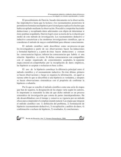 EL RAZONAMIENTO INDUCTIVO DEDUCTIVO DENTRO DEL PROCESO   INVESTIGATIVO DE LAS CIENCIAS SOCIALES