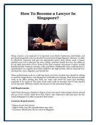How To Become a Lawyer In Singapore?