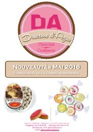 Nouveautés confiserie Mai 2016