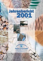 Jahresbericht 2001 - Fachverband der Stein- und keramischen ...