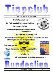 Info - Nr. 232 v. 29.Juni 2009 - TC Bundesliga