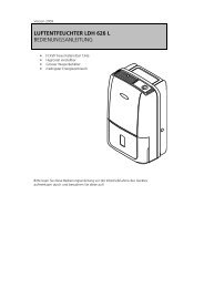 [pdf] Bedienungsanleitung - Luftentfeuchter