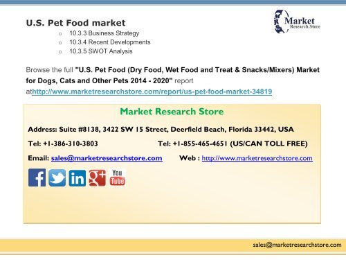 U.S. Pet Food market