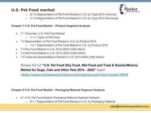 U.S. Pet Food market