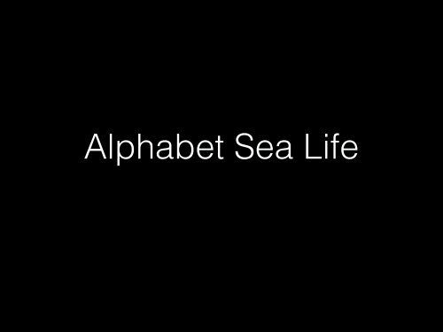 Sea Alphabet