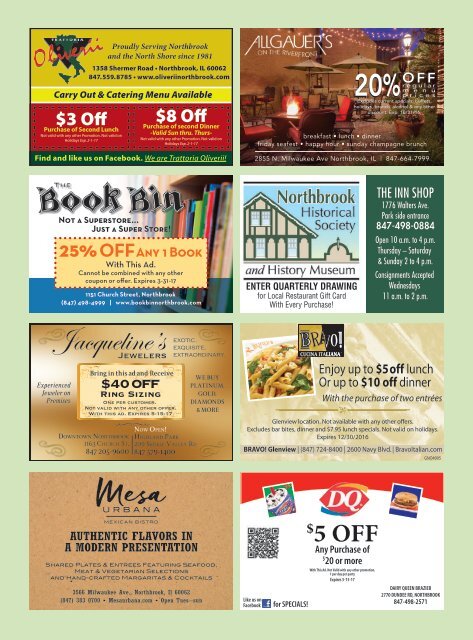 Northbrook Shopping and Dining Guide Spring 2016