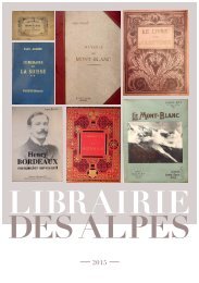 Librairie des Alpes catalogue livres