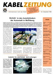 ÖLFLEX® in den AutoZylindern der Autostadt in Wolfsburg