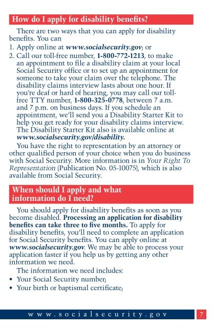 Disability Benefits