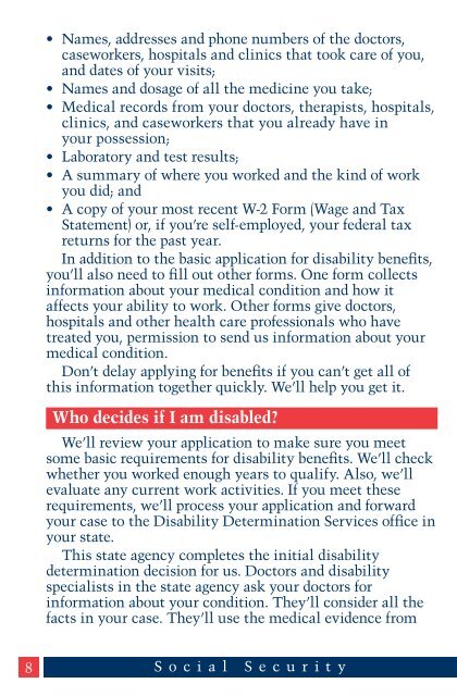 Disability Benefits