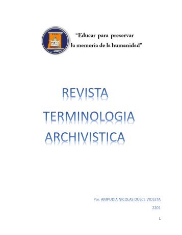 Terminologia Archivistica