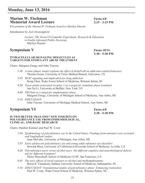 CPDD 78th Annual Scientific Meeting Program