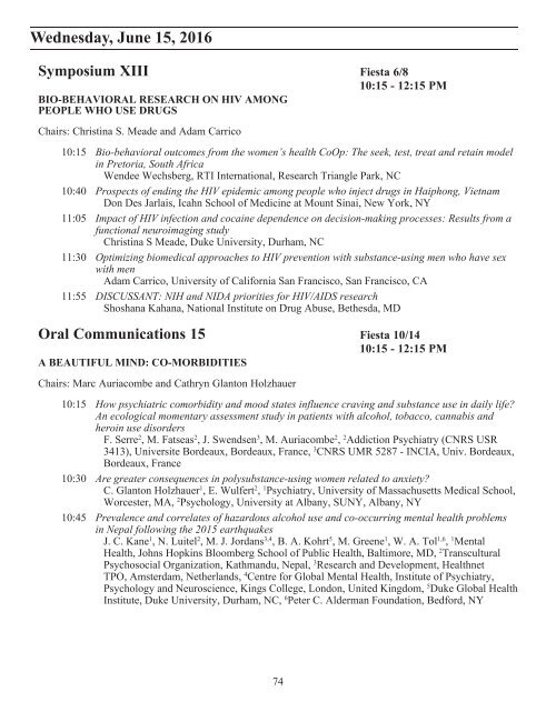 CPDD 78th Annual Scientific Meeting Program