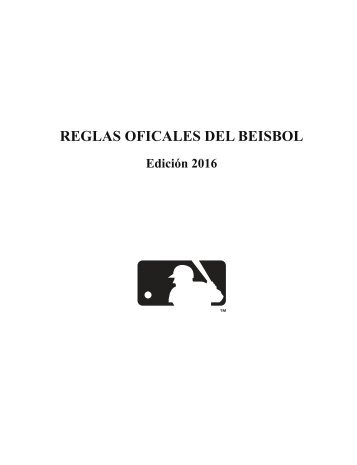 REGLAS OFICALES DEL BEISBOL