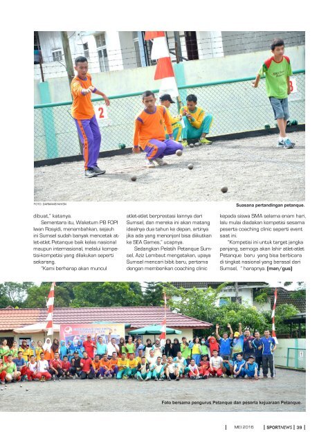 SPORT NEWS EDISI MEI