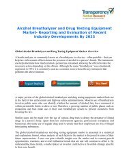 Alcohol Breathalyzer and Drug Testing Equipment Market 2016-2023