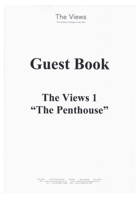 The Penthouse Guestbook