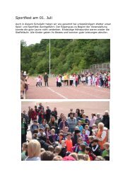 Sportfest am 01. Juli - Johannesschule Sundern
