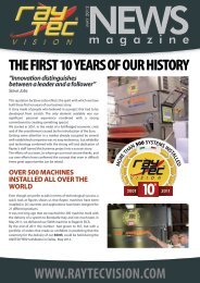 THE FIRST 10 YEARS OF OUR HISTORY - Raytec Vision S.p.a.
