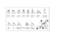 meassures  of the chair