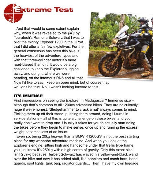 RUST magazine: Mission Madagascar Touratech United People of Adventure 2016