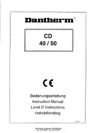 [pdf] Schwimmhallenentfeuchter Dantherm CD 40 / CD 50 - Fieberitz
