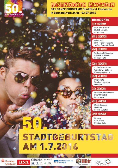 Festwoche zum 50. Stadtgeburtstag Baunatal 2016