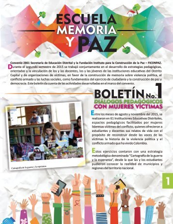 Escuela Memoria y Paz  - Boletín 1