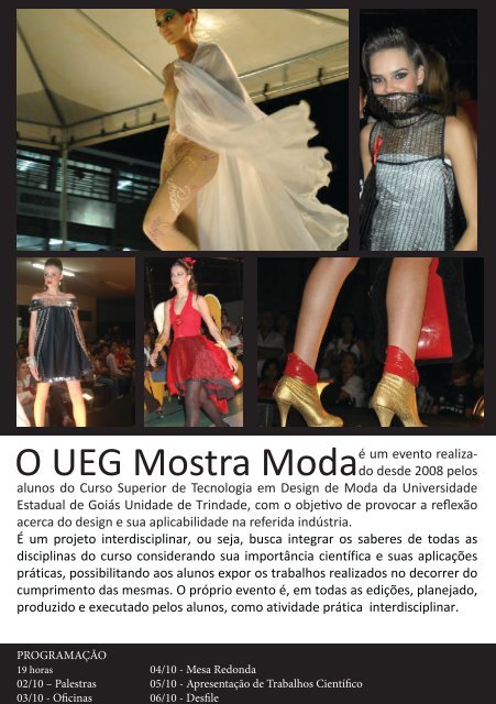 REVISTA 2012  UEG MOSTRA MODA