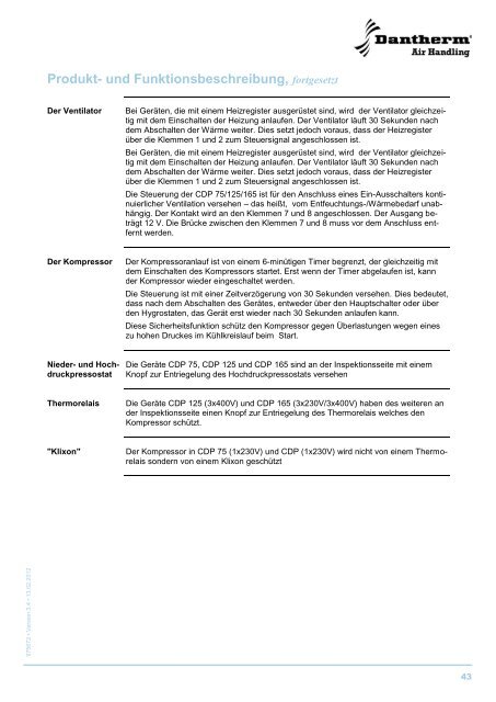 CDP 75/125/165 - Dantherm Air Handling AS