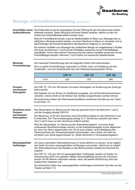 CDP 75/125/165 - Dantherm Air Handling AS