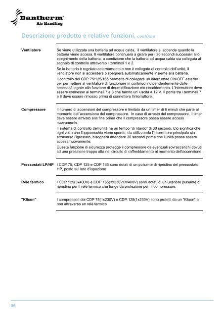 CDP 75/125/165 - Dantherm Air Handling AS