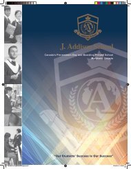 J. Addison School Brochure - English edition