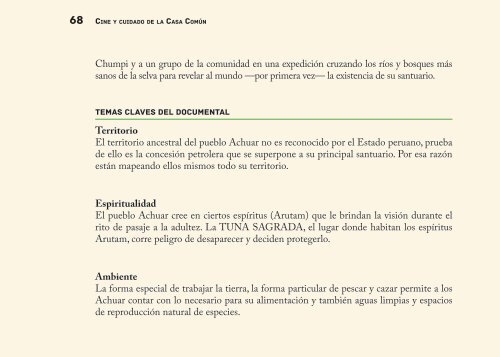 cine y cuidado de la casa común