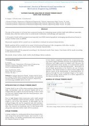 IJRI-ME-02-030 FATIGUE FAILURE ANALYSIS OF STEAM TURBINE SHAFT USING FEM TECHNIQUE