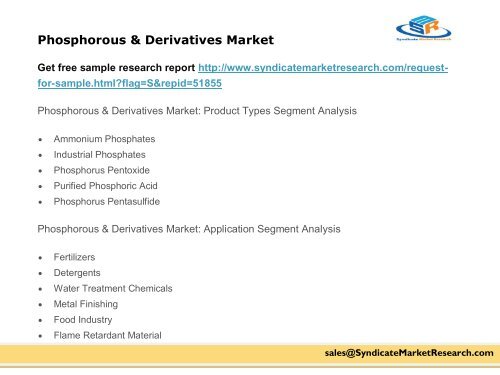 Phosphorous & Derivatives Market