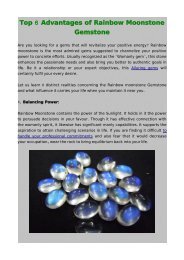 Top 6 Advantages of Rainbow Moonstone Gemstone