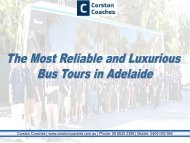 Bus Tours in Adelaide Organized by Professionals