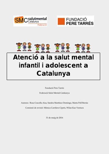 Atenció a la salut mental infantil i adolescent a Catalunya