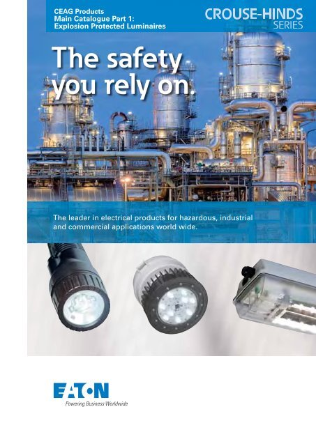 CEAG Products Main Catalogue Part 1 - Explosion protected Luminaires