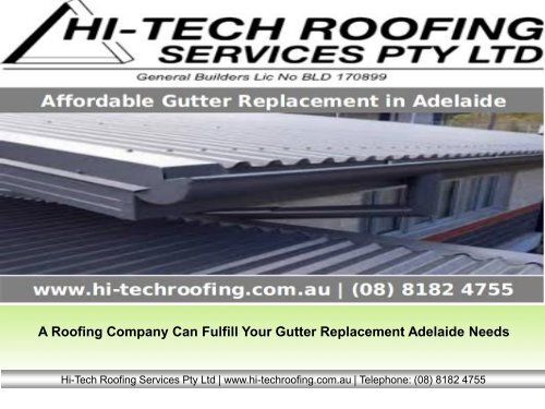 How You Can Fulfill Your Gutter Replacement Needs in Adelaide