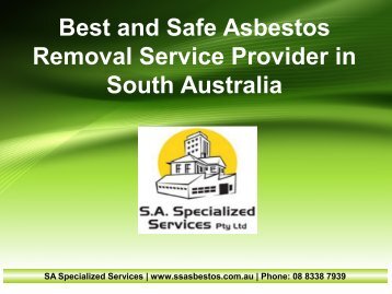 Best and Safe Asbestos Removal Service Provider in South Australia