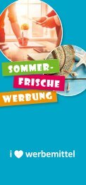 Sommerfrische Werbung