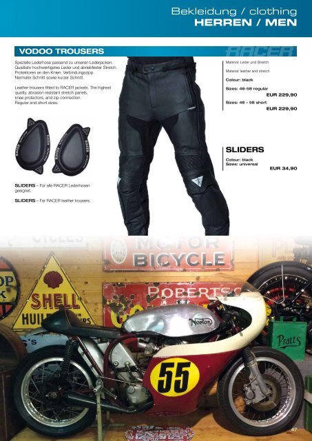 Motorradbekleidung by RACER