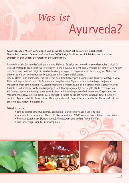 »Ayurveda & Yoga Wellness«